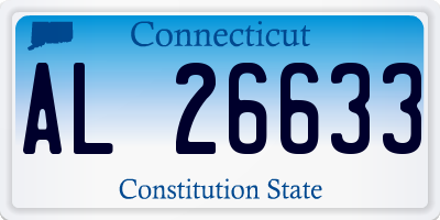 CT license plate AL26633