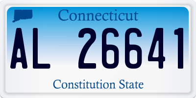CT license plate AL26641