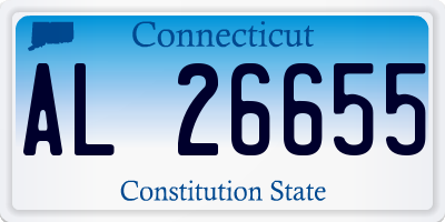 CT license plate AL26655