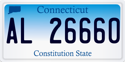 CT license plate AL26660