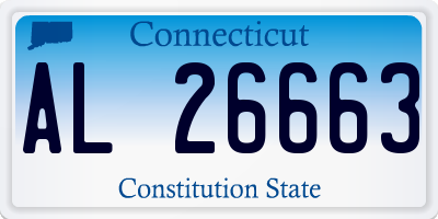 CT license plate AL26663