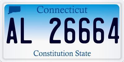CT license plate AL26664