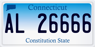 CT license plate AL26666