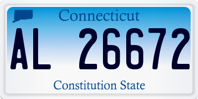 CT license plate AL26672