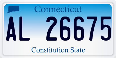 CT license plate AL26675