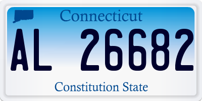 CT license plate AL26682