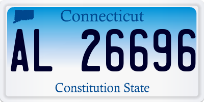 CT license plate AL26696