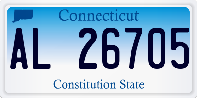 CT license plate AL26705