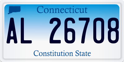 CT license plate AL26708