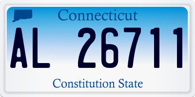 CT license plate AL26711
