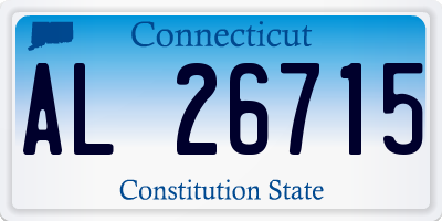 CT license plate AL26715