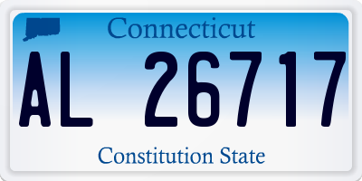CT license plate AL26717