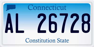 CT license plate AL26728