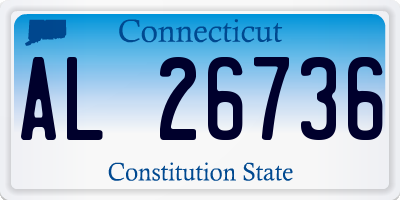 CT license plate AL26736