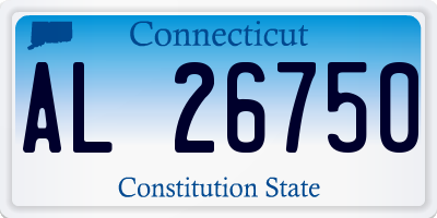 CT license plate AL26750