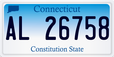 CT license plate AL26758