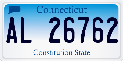 CT license plate AL26762