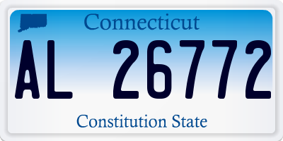 CT license plate AL26772