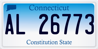 CT license plate AL26773