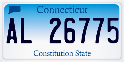 CT license plate AL26775