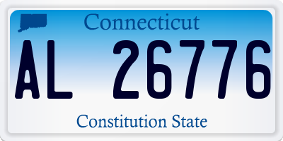 CT license plate AL26776