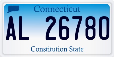 CT license plate AL26780