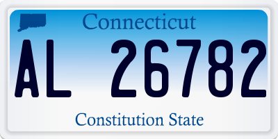 CT license plate AL26782