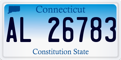CT license plate AL26783
