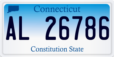 CT license plate AL26786