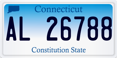 CT license plate AL26788