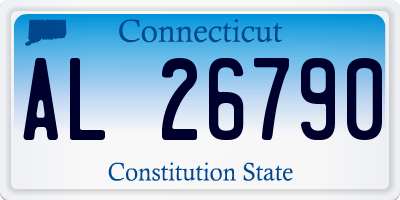 CT license plate AL26790