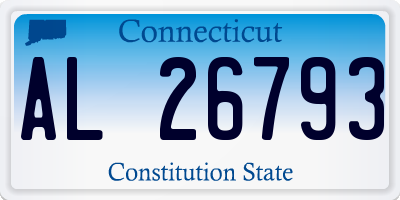 CT license plate AL26793