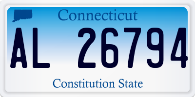 CT license plate AL26794