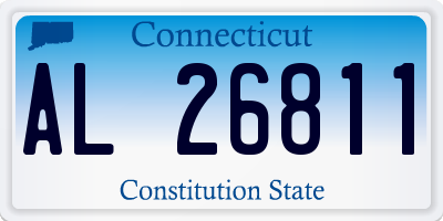 CT license plate AL26811