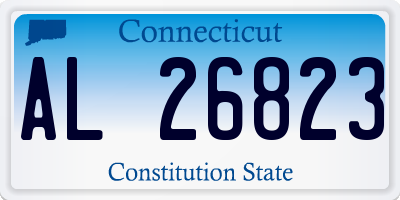 CT license plate AL26823