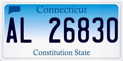 CT license plate AL26830