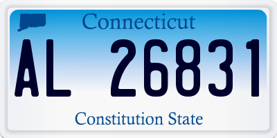 CT license plate AL26831