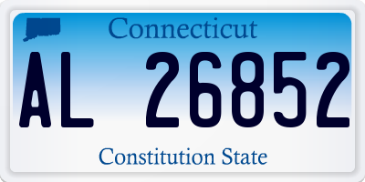 CT license plate AL26852