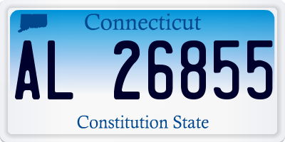 CT license plate AL26855