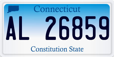 CT license plate AL26859