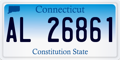 CT license plate AL26861
