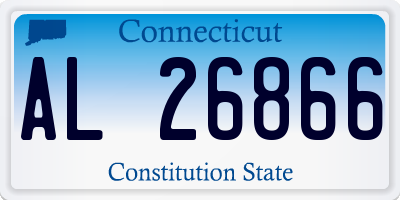 CT license plate AL26866