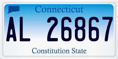CT license plate AL26867