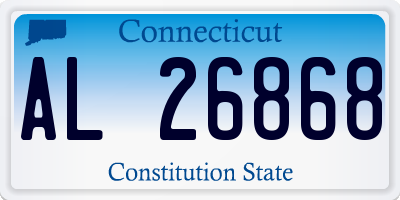 CT license plate AL26868