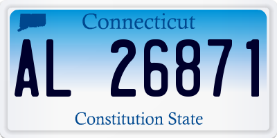 CT license plate AL26871