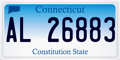 CT license plate AL26883