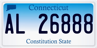 CT license plate AL26888