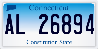 CT license plate AL26894