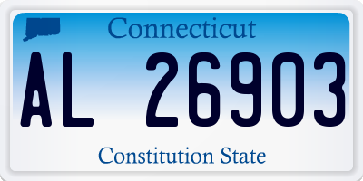 CT license plate AL26903