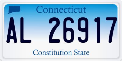 CT license plate AL26917
